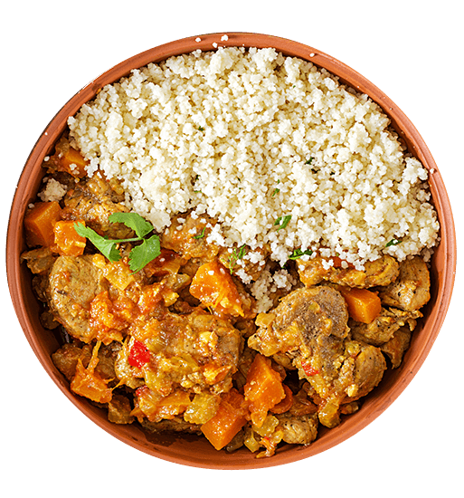 Spicy Vegatable Jollof Stew with Couscous